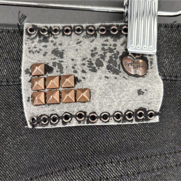 Apple Bottoms Women's Low-Rise Black Denim Jeans Size 12 Y2k Skinny - Picture 5 of 10